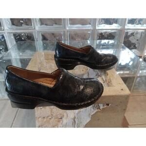 GH Bass & Co Sheena Shoes Womens 9M Slip On Professional Clogs Blue Mint